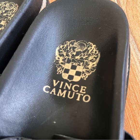 Vince Camuto Black and Gold Studded Sandals - Picture 5 of 8